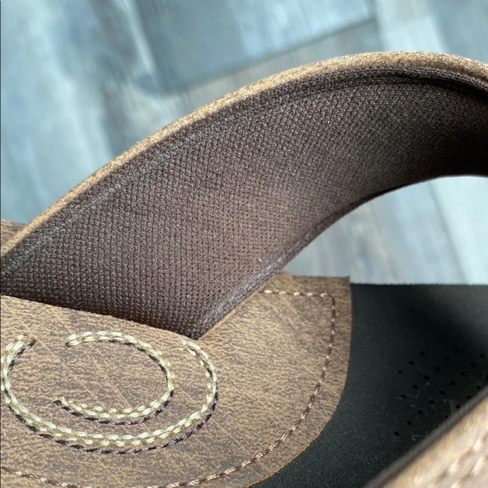 Cobian Black and Brown Flip-Flops with Durable Design